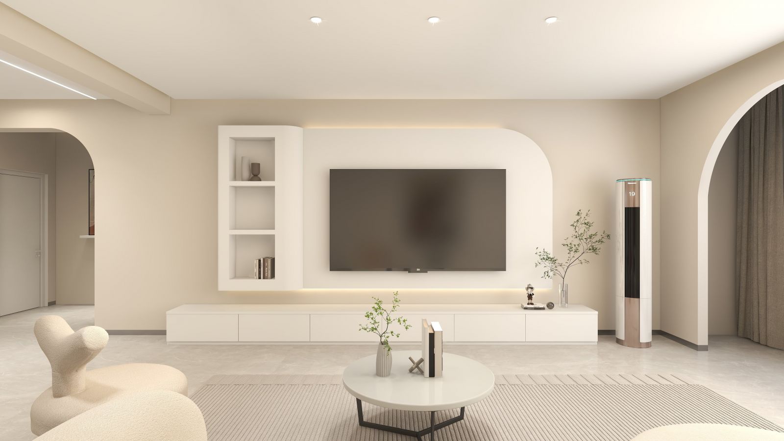 Mẫu thiết kế nội thất phòng khách hiện đại đẹp - Nhà máy xi măng Long Sơn
